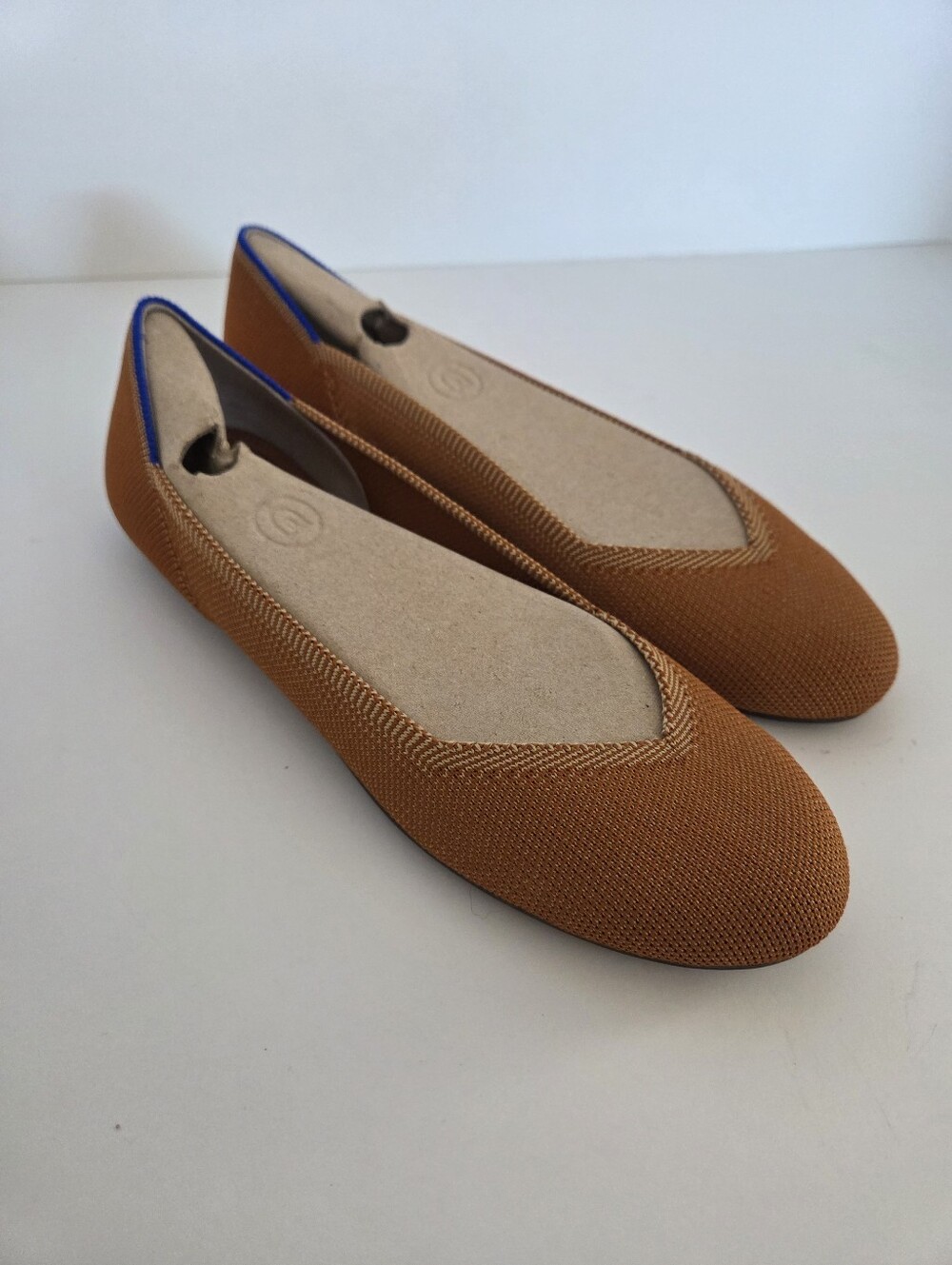 Rothy’s The Flat Fawn Knit Round Toe Slip On Shoes Size 7